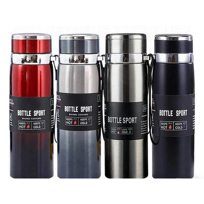 1L Thermal Water Bottle, Keep Cold & Hot Thermos for Water Tea Coffee, Vacuum Flasks Stainless Steel Bottle