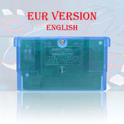 GBC/GBA EUR Version Pokemon Crystal/Yellow/Emerald/Fire Red/Leaf Green Game Cartridge Video Game Card High Quality with Battery