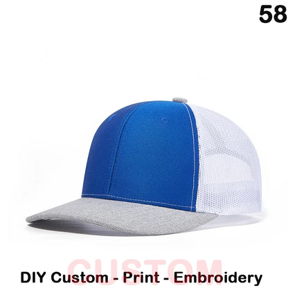 Fedoryn Custom Embroidery Baseball Cap for Men and Women DIY Design Mesh Cap LOGO Print Hat Quality Truck Hat Wholesale Unisex