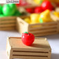 100pcs 3D Mini Resin Simulation Banana Charms DIY Children's Miniature Fruit Models for Craft Making Kitchen Toys For Dollhouse
