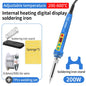LUXIANZI 150W Digital Electric Soldering Iron Set 220V 200-600°C Adjustable Temperature LCD Solder Iron Welding Repair Tools Kit