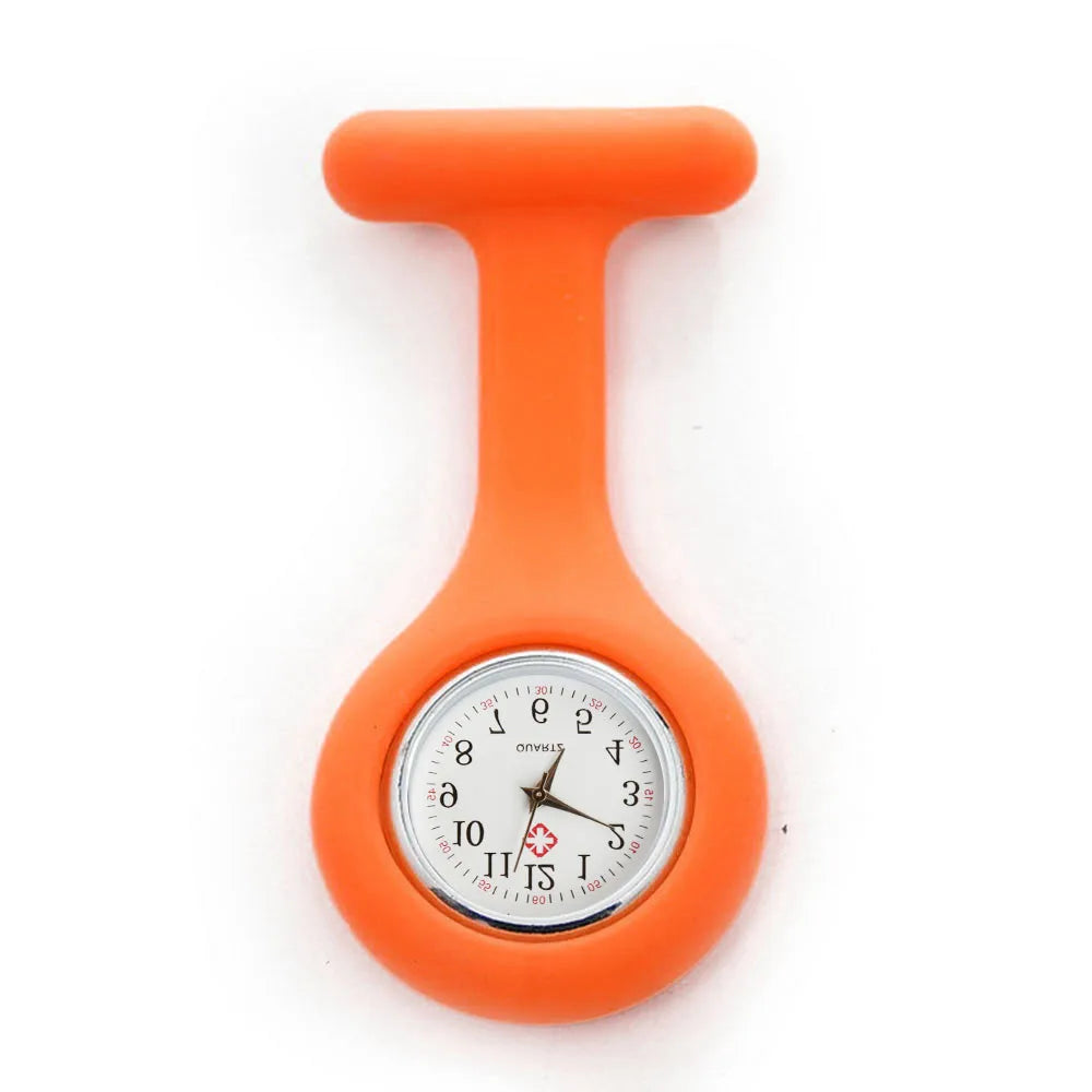 Pocket Watch Women's Digital Display Dial Clip-On Analog Clock Fob Nurse Brooch Pin Hang Pocket Electric Watch Fashion Watches
