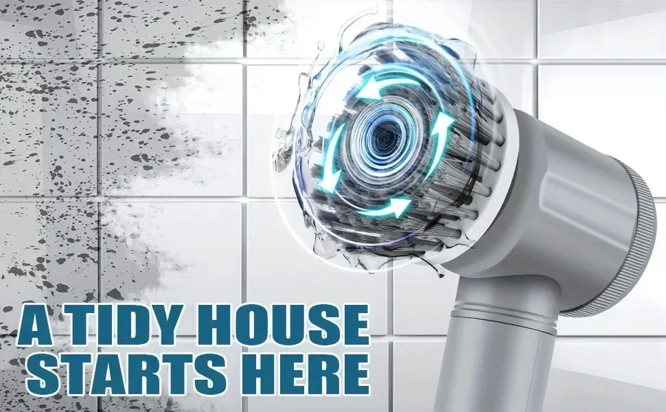 Electric Spin Scrubber Cordless Spin Scrubber with 5 Replaceable Brush Heads Electric Cleaning Brush Cleaning Tools
