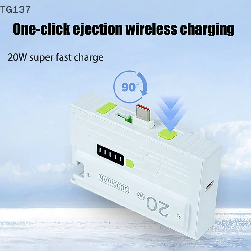 20W DIY Power Bank Box 21700 Universal Battery Charger Case Type-C Fast Charging For Mobile Phone Not Including Batteries