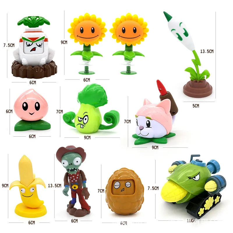 New Large Plants vs Zombies Figures Dr. Zomboss Peashooter Gargantuar Potato Mine Chomper Conehead For Kids Chrismas Toy Gifts