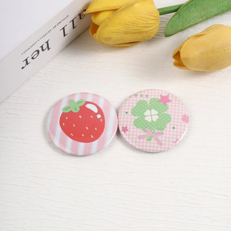 Funny Tinplate Pins Set Cats Dog Memes Dreamy Stars Collection Brooches Sweet Strawberry Musicial Note Badges Jewelry Gift