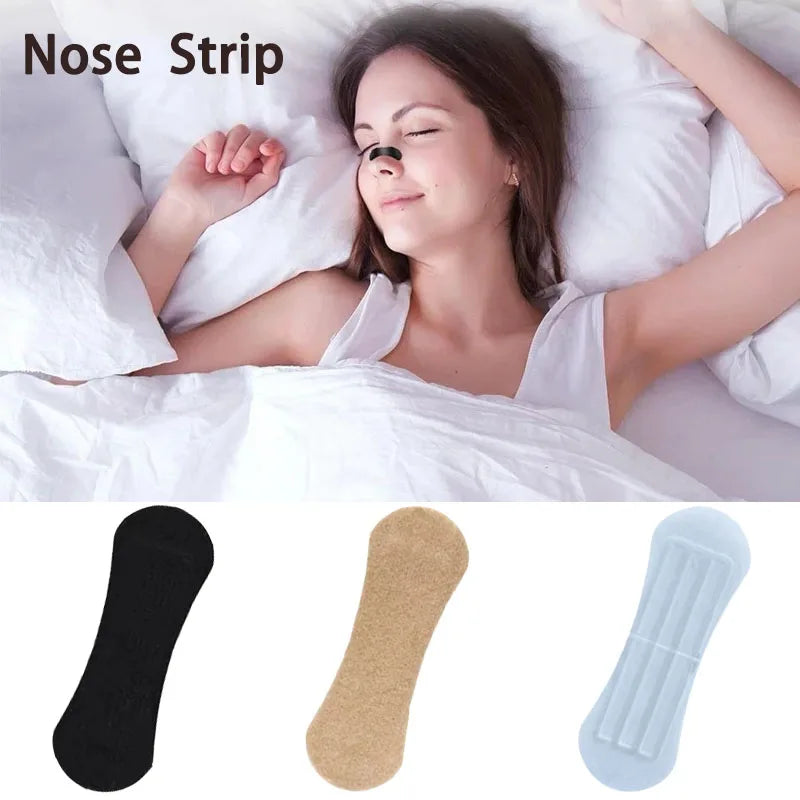 30/60/90/120 Pcs Nasal Breathing Strips Stop Snore Anti Snoring Patches Easier Breathe Nasal Strips Improve Sleeping Aid Decive
