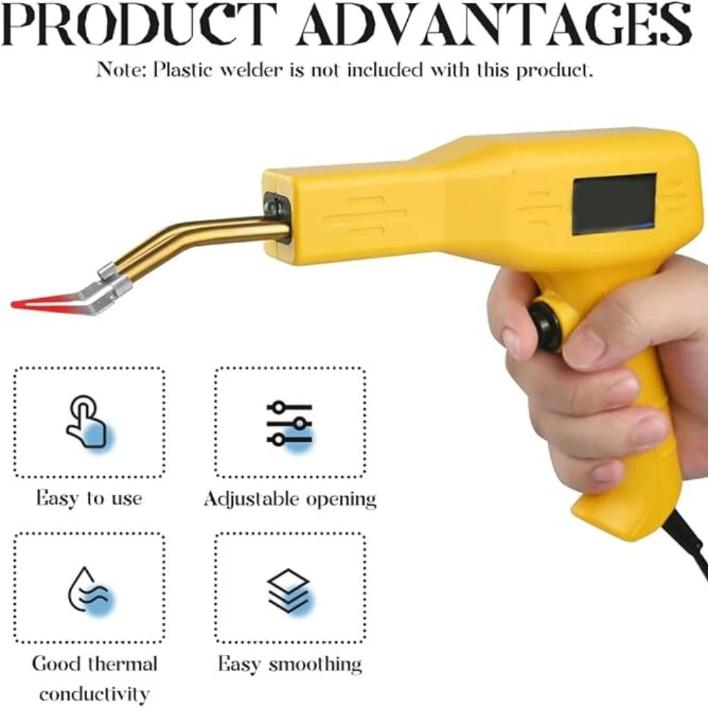 1-50Pcs Smooth Head Adjustable Soldering Repair Iron Plastic Smoothing Tip Head 45 Degree Elbow Welder Head for Welding Tools