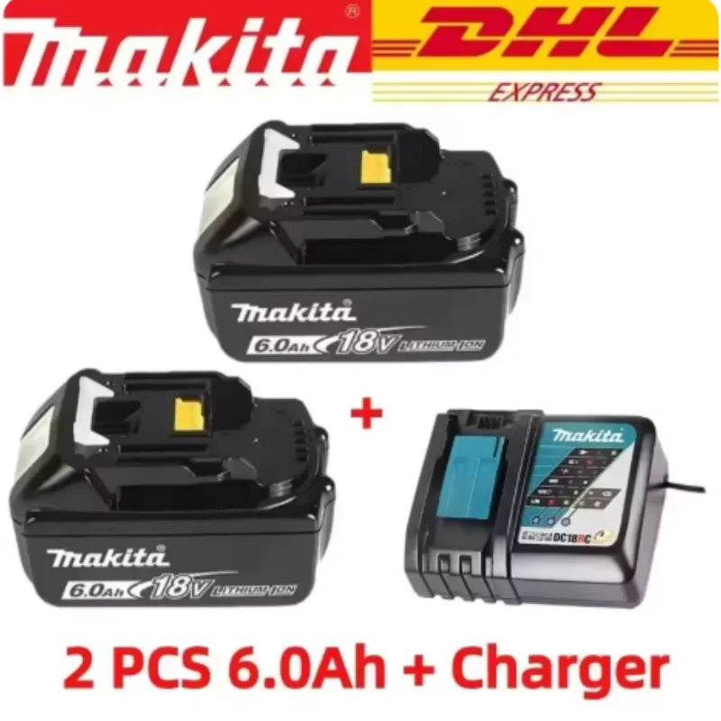 Genuine 6AH makita BL1860 18V Battery Power Tools Li-ion Replacement LXT BL1850 BL1840 for 18V Screwdriver with BMS TPCELL 18V