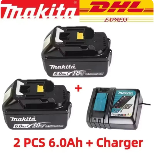 Genuine 6AH makita BL1860 18V Battery Power Tools Li-ion Replacement LXT BL1850 BL1840 for 18V Screwdriver with BMS TPCELL 18V