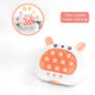 3 Colors 1 pcs Electronic Pop Quick Push Bubbles Game Machine Kid Cartoon Fun Squeezing Toys Anti Stress Sensory Bubble Toy Gift