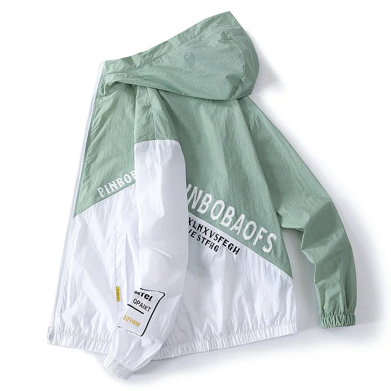 Men's Sunscreen Jacket Summer High Quality Casual Windbreaker Jacket Breathable Waterproof Outdoor Jacket Sunshine Proction