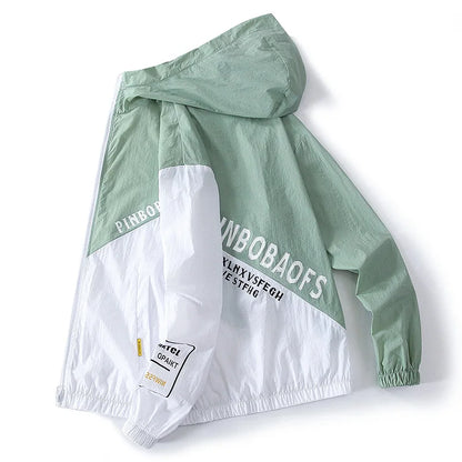 Men's Sunscreen Jacket Summer High Quality Casual Windbreaker Jacket Breathable Waterproof Outdoor Jacket Sunshine Proction