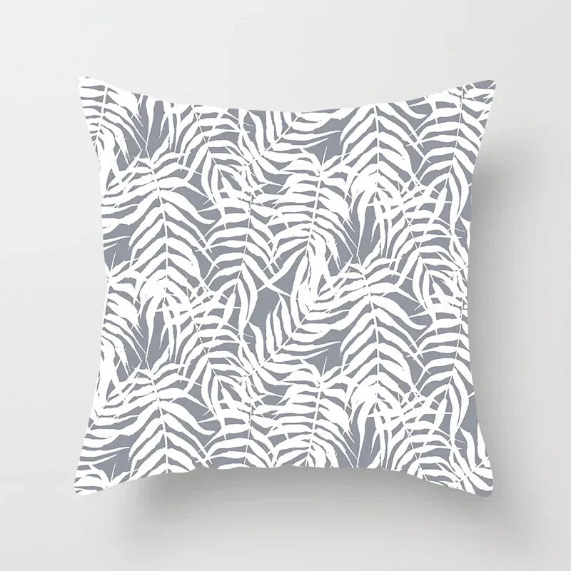 European Gray Pillowcase Geometric Pillow Cover Sofa Cushion Cover Garden Throw Pillows Hotel Outdoor Cushions car Chair 45X45cm