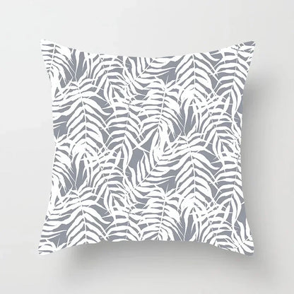 European Gray Pillowcase Geometric Pillow Cover Sofa Cushion Cover Garden Throw Pillows Hotel Outdoor Cushions car Chair 45X45cm