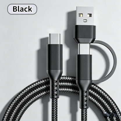 60w C To C Line Two-In-One Charging Cable USB To Type-c 1m/3m Suitable For Mobile Phones And Tablets Fast Charging Data Cable