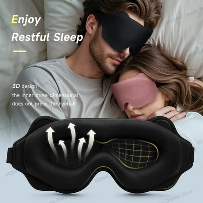 3D Sleeping Mask Block Out Light Soft Padded Sleep Mask For Eyes Slaap Masker Eye Shade Blindfold Sleeping Aid Face Mask Eyepatc