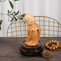Mini Little Monk Statue Resin Monk Figurine Cute Buddha Monk Statue Decoration Home Living Room Desktop Ornament Children's Gift
