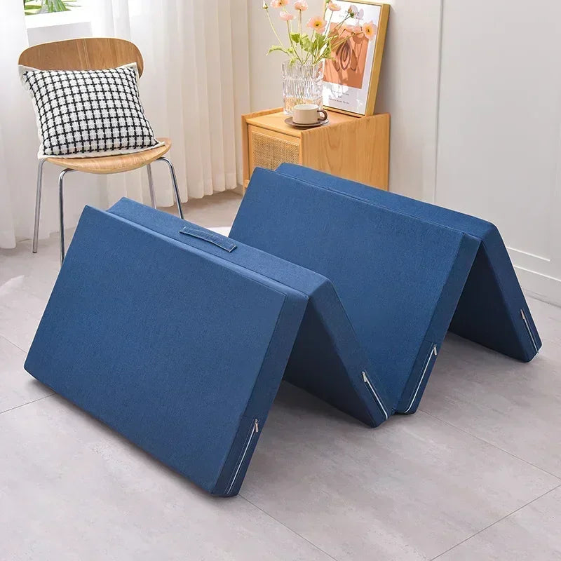 Foldable Memory Foam Floor Mattress Portable Single Sleeping Mat Tatami Pad For Office Lunch Break Yoga Guest Bed Furniture