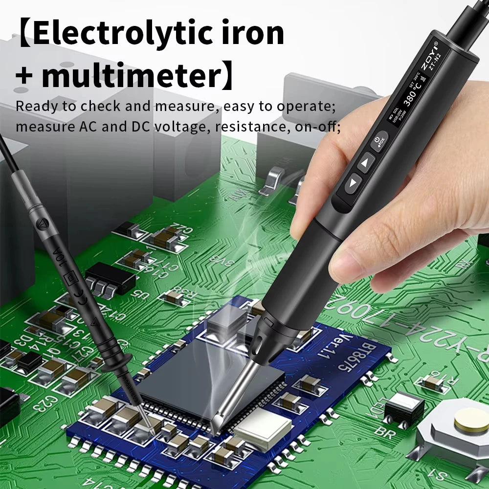 ZOYI ZT-N1 96W Smart Soldering Iron Constant Temperature Welding Pen Electrician Portable High Power Welding Tool for Repair