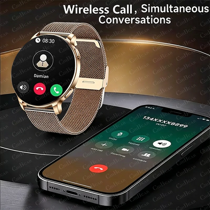 7.6MM Smart Watch 1.32'' AMOLED HD Screen Men Women Sports Watches LED Flashlight BT Call Heart Rate Health Care Smartwatch 2026