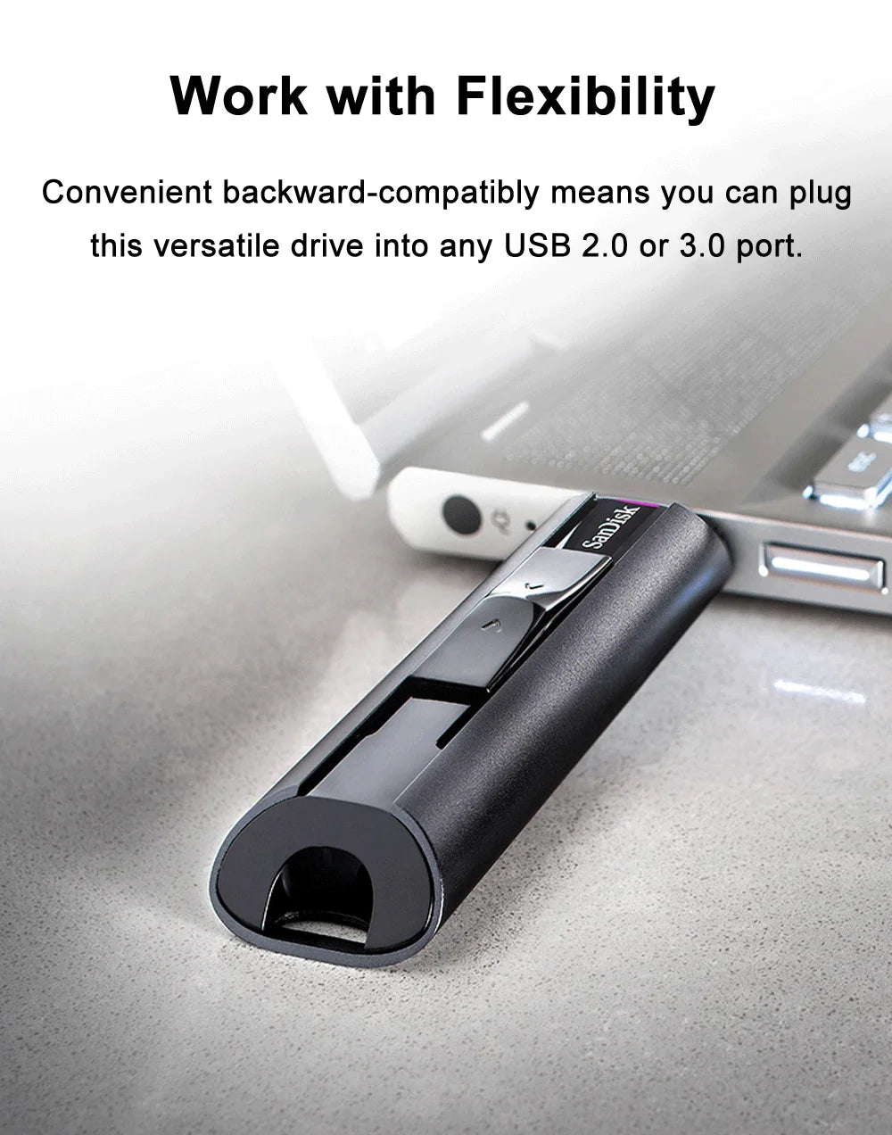 SanDisk Extreme PRO USB 3.2 Solid State Flash Drive 128GB 256GB 512GB 1TB Pen Drive Up to 420MB/s USB Flash Drive SDCZ880 U Disk