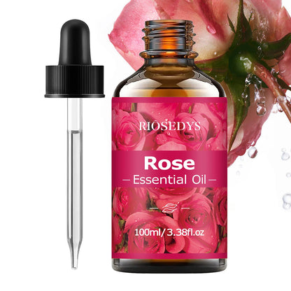 100ml ROSE ESSENTIAL OIL is a Suitable for massage and skincare, deeply nourishes and moisturizes, and improves skin condition.