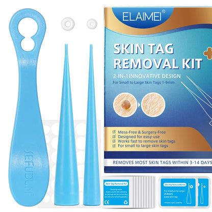 2-IN-1 Innovative Skin Tag Remover Kit Micro Skin Tag Removal Device Adult Mole Stain Wart Remover Face Care Beauty Tools