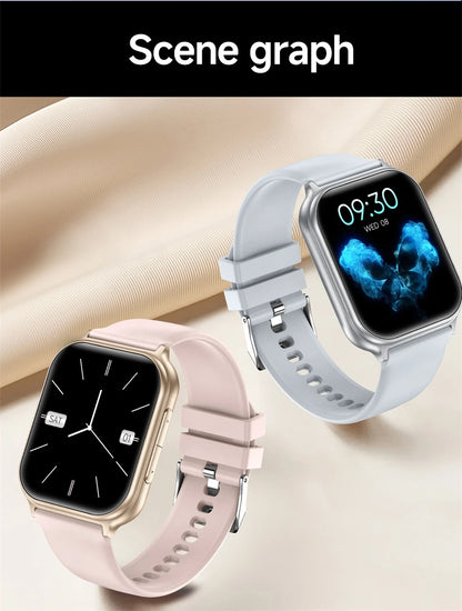 1.83" Smart Watch Sleep Heart Rate Monitor BT Call Messages Notifications Sports Fitness Tracker Watch for Women Men Android iOS
