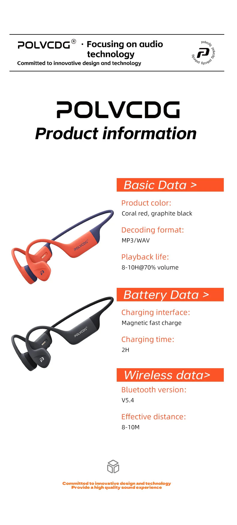 POLVCDG słuchawki z przewodnictwem kostnym Bluetooth, pamięć 32 GB, wodoodporność IPX8, słuchawki pływackie Bluetooth 5.4, materiał silikonowy, nowe X16 (2024)
