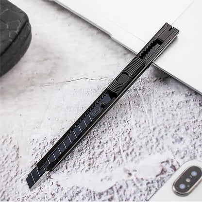 1 Pcs 9mm Black Self-locking Utility Knives Safety Snap Off Knife Paper Cutter Knife Multifunctional Office Supplies Art Knifes