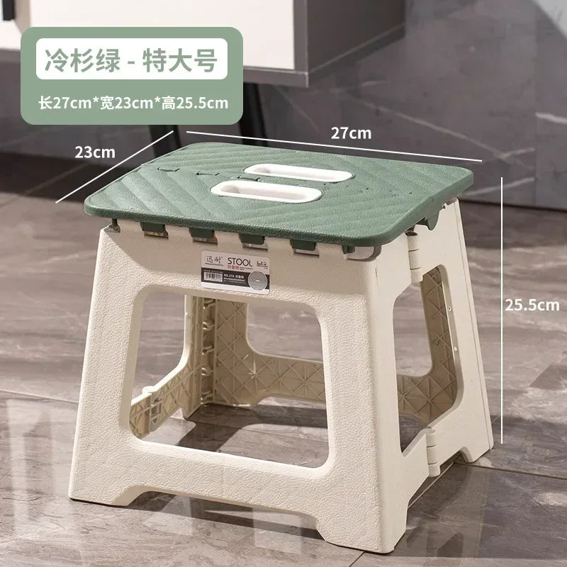 Popular Home Folding Stool Thickened Folding Stool Mini Portable Outdoor Picnic Camping Chair Portable Bench Train Mat Stool
