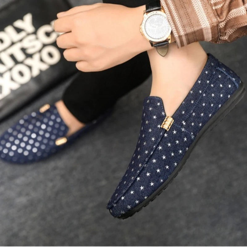 Spring summer fashion casual driving shoes one foot lazy shoes men's single shoes