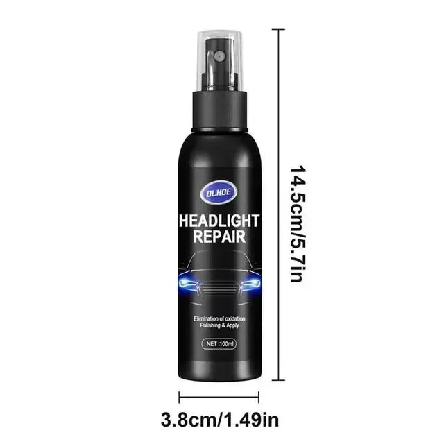 Scratch remover for repairing headlights, polishing agent for car headlights, polishing solution for repairing headlights