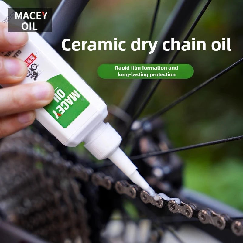 100ml MACEY Ceramic Dry Chain Oil Rower Górski Szosowy Smar Środek Konserwujący Akcesoria Rowerowe