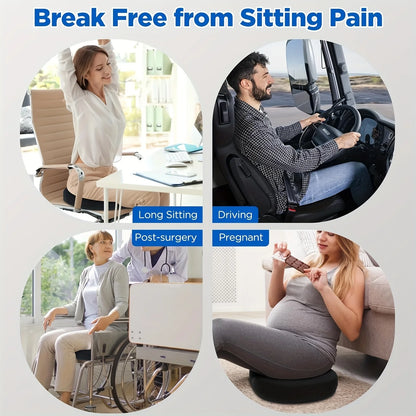 Comfort Donut Seat Cushion Sofa Hemorrhoid Memory Foam Anti Hemorrhoid Massage Tailbone Pillow Car Office Seat Cushion ﻿