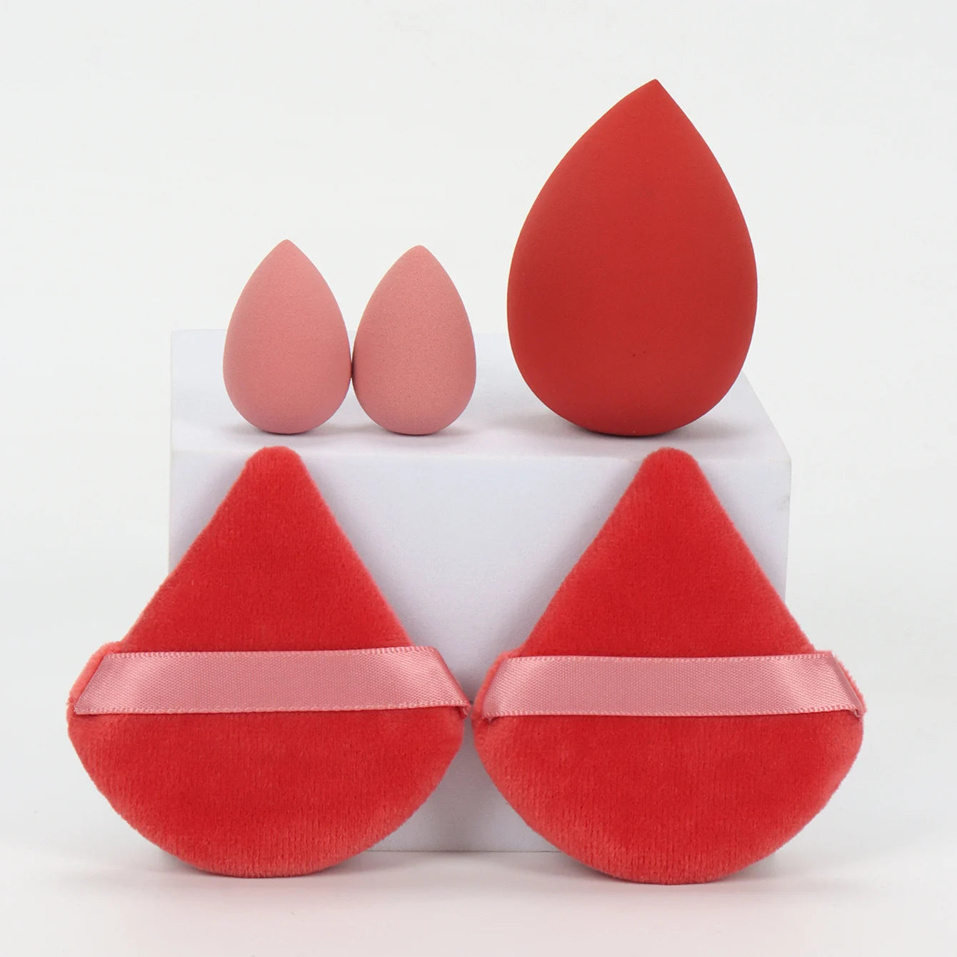 5Pcs Professional Makeup Sponge Set - Soft, Gentle, Multi-Purpose Tools for Perfect Foundation, Powder, and Blush Application