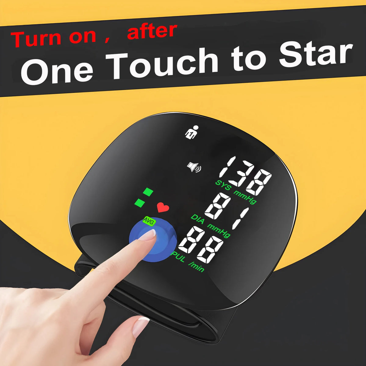 Rechargeable Wrist Sphygmomanometer Blood Pressure Monitor Medical English/Russian Voice Digitlal Tensiometro Health Tonometer