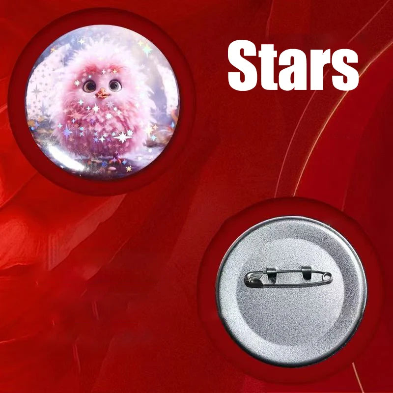 Personalized Round Badges Brooches Custom Photo Handwriting Diy Text or Graphic Pins Accessory Gifts for Kids