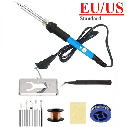 Adjustable Temperature Electric Soldering Iron 60W 220V or 110V Electric Soldering Iron Welding Solder Repair Tool