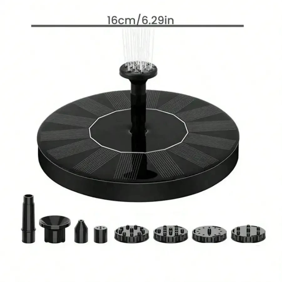Mini Solar Water Fountain - Solar-Powered Pool/Pond Waterfall, Outdoor Garden Decoration & Bird Bath Supplies