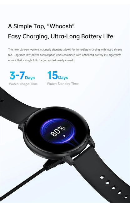 LIGE Nowy 1,38-calowy Smartwatch Zdrowotny Damski Połączenia Bluetooth Smartwatch Męski Monitorowanie Tętna Bransoletka Sportowa Odtwarzacz Muzyki 2026