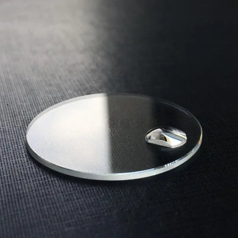 2.5mm Thick Date Window Watch Glass Round Flat Mineral Timepiece Crystal with Bubble Magnifier 25mm-36mm Diameter YZC886