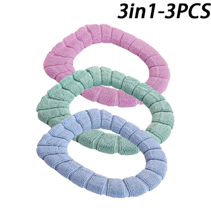 Soft and Warm Toilet Seat Cover Washable Bathroom Toilet Pad Cushion With Handle Thicker Soft Mat Knitting Warmer Closestool Mat