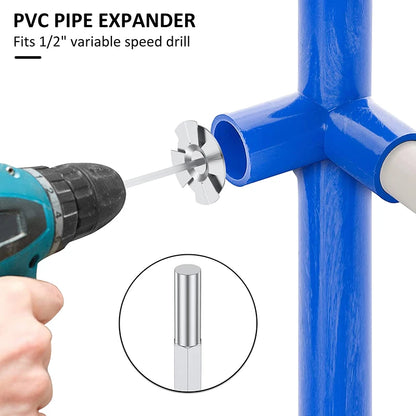 PVC Fitting Socket Saver Pipe Conduit Reamer Cutter Tool Sturdy Plumbing Fitting Saver for 1/2inch Variable Speed Power Drill