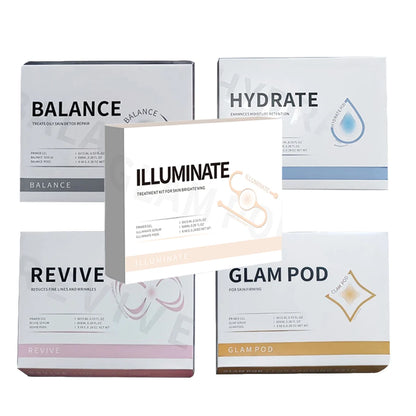NEW CO2 Pod Glam Pod For Bubble Facial Machine Facial Spa Revive Pods For Aqua Facial Machine Skincare CO2 Serum Gels Glam Pod