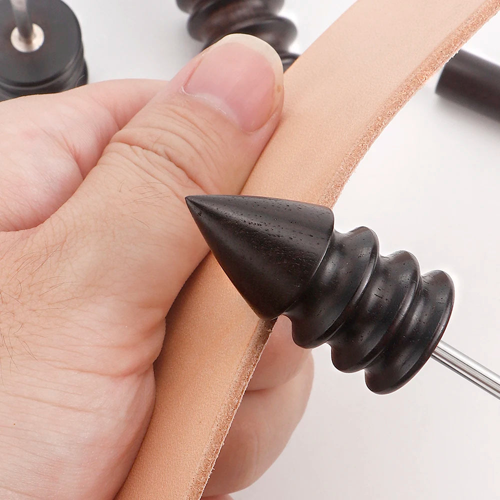 Leather Burnished Bits for Rotary Burnisher Tools PU Leather Burnishing Tool Tips for Clean Edges of DIY Leather Crafts Projects