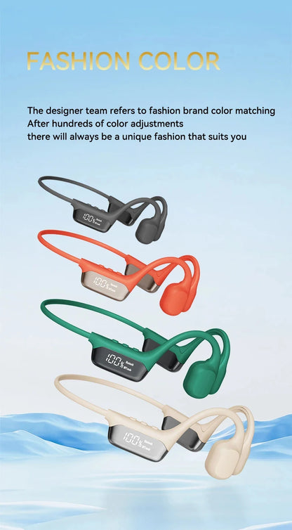 Bezprzewodowe słuchawki z przewodnictwem kostnym Bluetooth 32 GB odtwarzacz MP3 Wodoodporne IPX8 do pływania Sportowe słuchawki HIFI