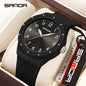 SANDA New Fashion Man Sports Watches Unisex Quartz Watch Simple Waterproof 50M Night Light Men Woman Student Gift Silicone Watch