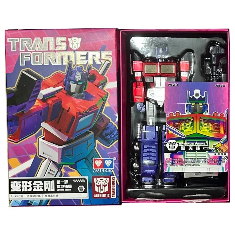 Blind Box Transformers Articulated Figure - AULDEY AAE Optimus Prime Soundwave Multi-Pose Action Model Display Gift for Kids